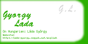 gyorgy lada business card