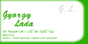 gyorgy lada business card